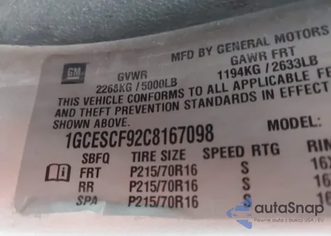 2012 Chevrolet Colorado 1Lt z USA, uszkodzony, nr VIN 1GCESCF92C8167098